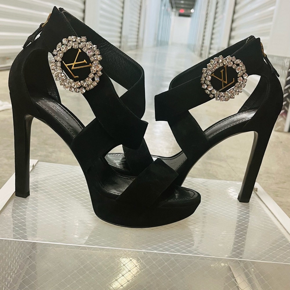 Louis Vuitton Suede Heels